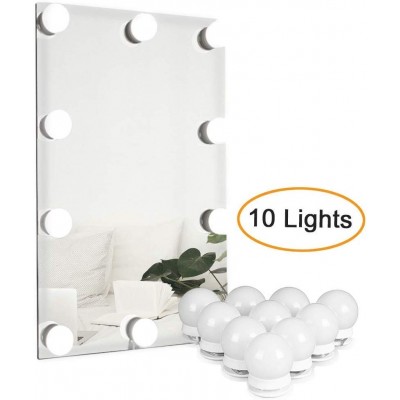 4m LED Vanity Mirror Lights Kit, Make up Lights with 10 dimmable light bulb, three light color modes makeup mirrors light